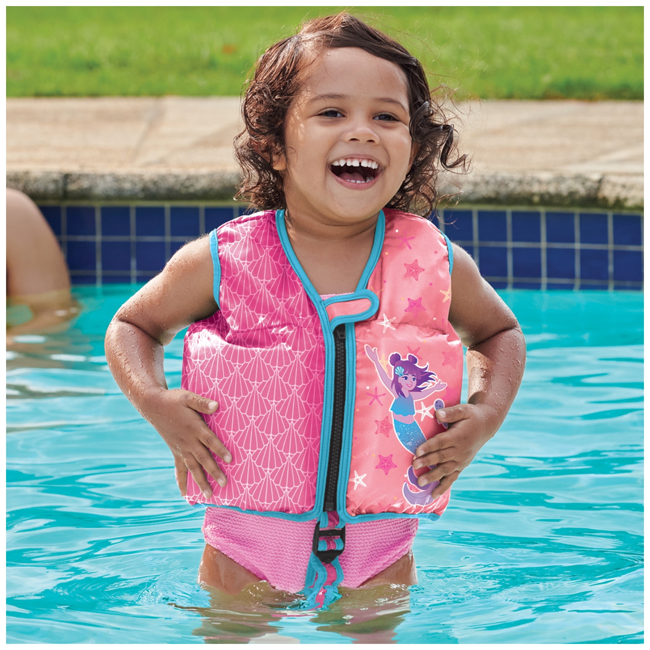 SwimWays Shark Swim Vest, Kids Life Jacket for Ages 2-4 Years Old