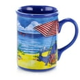thumbnail image 5 of Gibson Home Beachcomber 4 Piece 16 Ounce Stoneware Mug Set in Assorted Designs, 5 of 6
