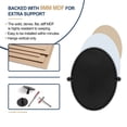 thumbnail image 3 of Open Box Moon Mirror Modern 22x30In Oval Wall Mounted Mirror, Matte Black, 3 of 7