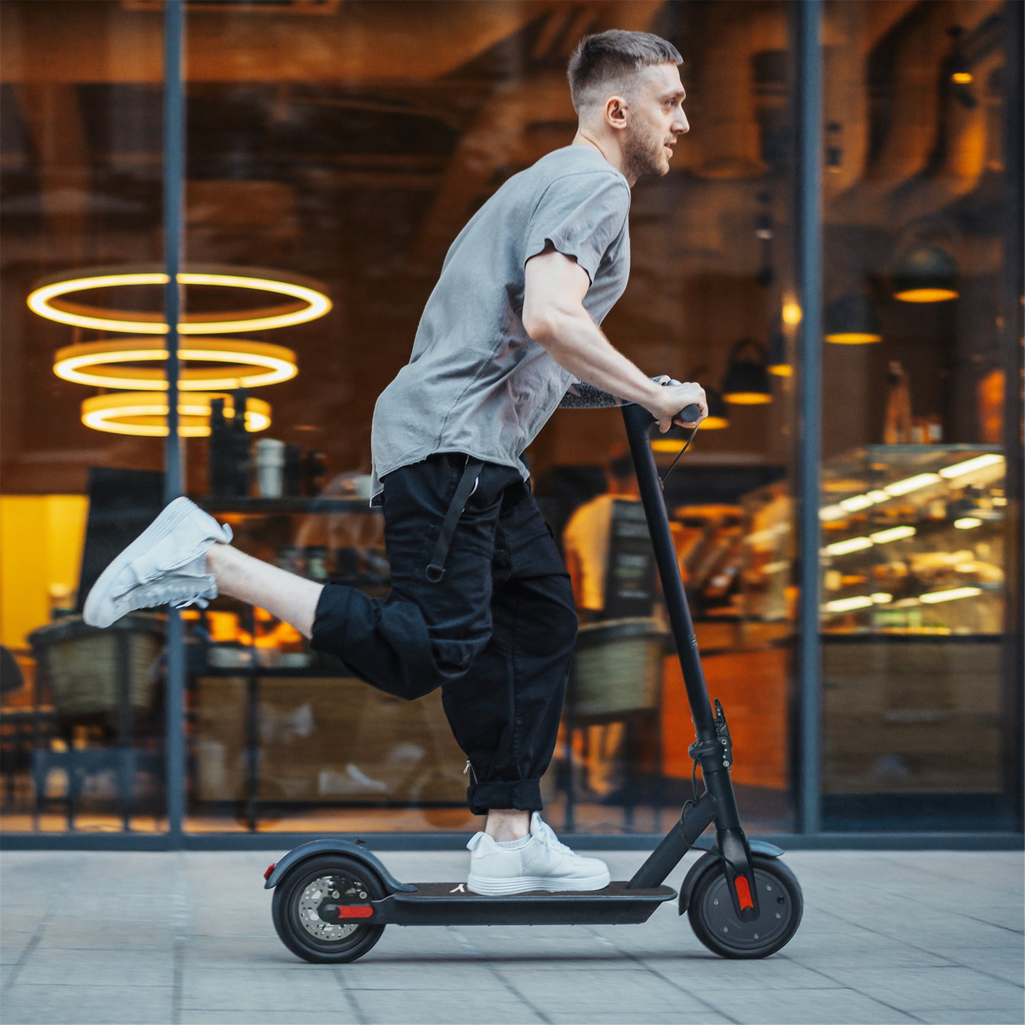 iDeaPLAY H85B Kids Kick Scooter, High-Speed Scooter 250W Motor 15.5 Miles Long Mileage, Portable Folding Design Commuting Motorized Electric Scooter Bike for Kids Adults