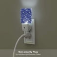 thumbnail image 5 of Pofeuu Golden Snowflakes Royal Blue Print Night Lights Plug into Wall with Dusk-to-Dawn Light Sensor, LED Nightlight for Bathroom, Adult, Hallway-EU, 5 of 7