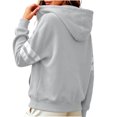 thumbnail image 5 of Kttectoa Jackets for Women Zip up Varsity Striped Hoodies Casual Long Sleeve Coat with Pockets Oversized Fall Winter Outfit, 5 of 5