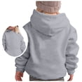 thumbnail image 1 of MIASHUI Chandails en Molleton à Capuche pour Enfants Garçons Filles Décontracté Manches Longues Sport Pull-Over, Gris, 8-10 Ans, 1 of 4