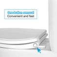 thumbnail image 5 of CADOVE Premium One Click Round Toilet Seat with Cover (Round) - White Color, 5 of 5