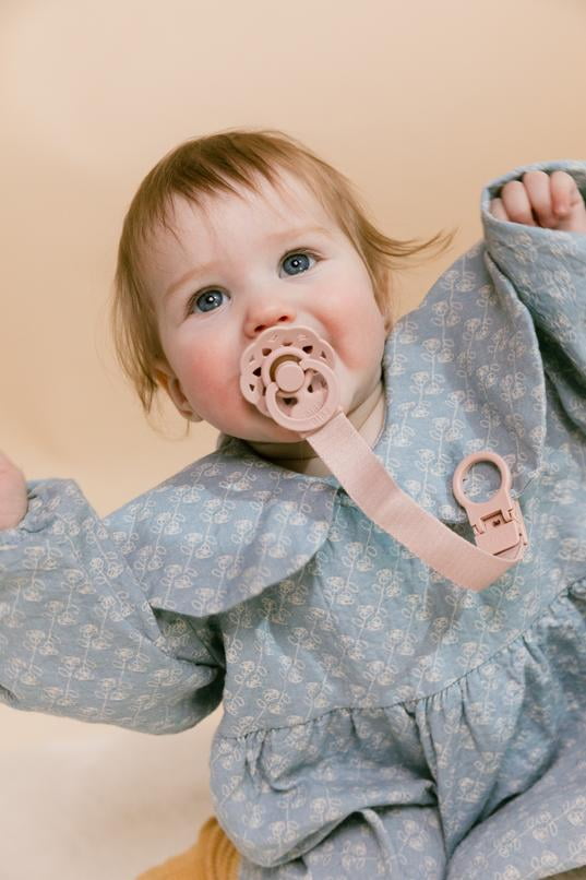 BIBS Pacifier Boheme Size 2, 6-18 Months, Ivory/Blush/Woodchuck/Blossom, 4 pack