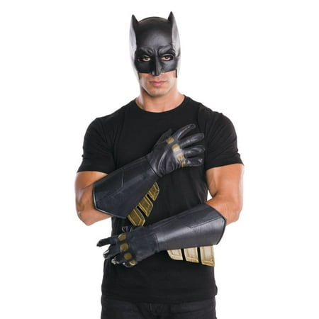 Batman Vs Superman: Dawn of Justice Men's Adult Batman Gauntlets  Halloween Costume Accessory