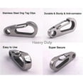 thumbnail image 2 of 2 Pack Dog Tag Clips, Stainless Steel Heavy Duty Quick Clips Pet Id Tag Holder For Dog/cat Collar And Harness, 2 of 5