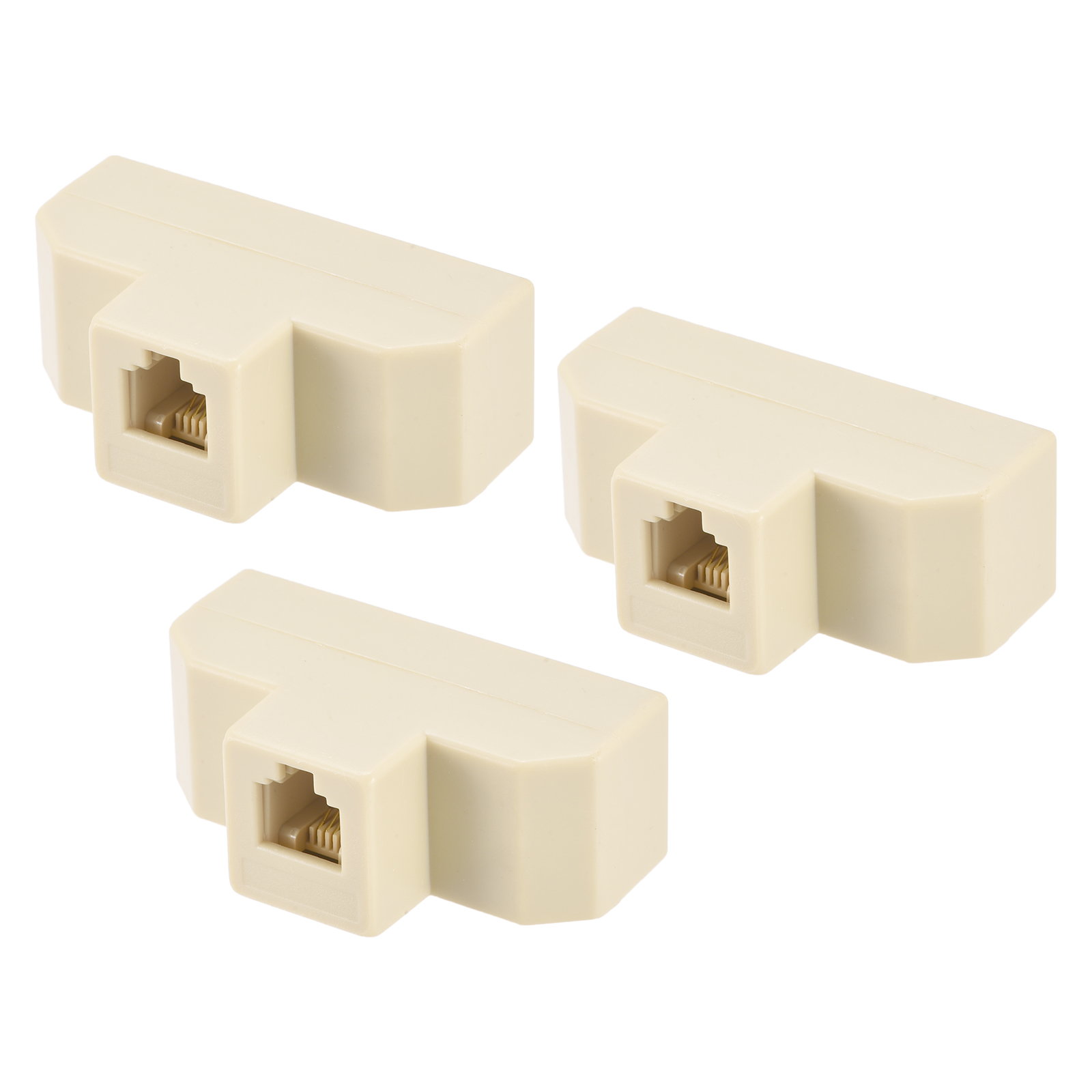 Uxcell Phone Jack Splitter 6P4C Male to 4 Female Way Socket Adapter