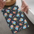 thumbnail image 2 of Pioneer Flower Floral Print Pattern Bathroom Rugs Mat, Non Slip Microfiber Bathroom Rug with Rubber Backing, Soft Mats for Bathroom Floor Tub Shower, 20"x32", 2 of 5