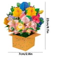 thumbnail image 3 of ⚡ Big Sale ! New Mother'S Day Greeting Card Creative Flower Bundle Set 3d Three Blessing Card, 3 of 6