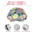 thumbnail image 4 of Cute Orange Green Pear Shower Cap, Reusable Bath Hair Hat for all Hair Lengths Hair Cover with Elastic Band Double Waterproof Layers Bathing Hat, 4 of 5