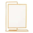 thumbnail image 2 of Metal Rotating Photo Frame, 360 Degree Rotation Gold Exquisite Workmanship Rotating Floating Photo Frame  for Dining Card Rack, 2 of 7