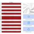 thumbnail image 5 of Red Stripes Microfiber Kitchen Towel, Simple Red White Texture Soft Absorbent Dish Towels, Quick Drying Washable Dishcloths for Kitchen Cleaning, Drying Dishes, 18x28 Inches, 5 of 9