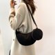 thumbnail image 5 of Bolso de pana de media luna Likrtyny 2 piezas negro con correa ajustable, 5 of 9