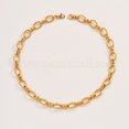 thumbnail image 2 of 2pc Stainless Steel Oval Link Chain Necklacces Golden 17.72 inch(45cm), 2 of 4