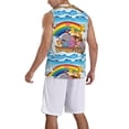 thumbnail image 2 of Sikiie Rainbow Animals on Noah's Ark Basketball Jersey Reversible Men's Mesh Athletic Sports Shirts Training Practice S-4XLMedium, 2 of 6