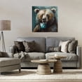 thumbnail image 3 of Stupell Industries Farmhouse Bear with Cup Of Joe Canvas Art, 24 x 24, by Tina LeCour, 3 of 8