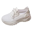thumbnail image 1 of WEAIXIMIUNG Espadrilles Plateforme Femmes Commerce Extérieur Nouvelles Tissage Volant en Maille Respirante Chaussures pour Femmes Bout Rond Semelle Souple Espadrilles Respirantes, 1 of 8