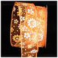 thumbnail image 2 of The Ribbon People Orange Gerbera Daisy Wired Craft Ribbon 1.5" x 40 Yards, 2 of 2