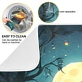 thumbnail image 2 of WOBOGO Cartoon Halloween Pumpkins Kitchen Drying Mat Heat Resistant Drainage with Non-Slip Rubber Backing Hides Stains Super Absorbent Easy to Clean 16×18in, 2 of 8
