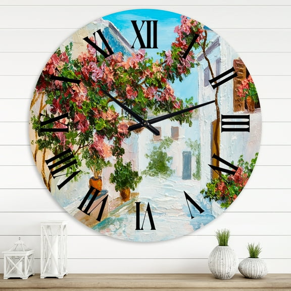 Designart 1 in Quartz Coastal Wall Clock