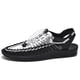 thumbnail image 5 of Sandalias de gladiador para hombre, zapatos de verano tejidos hechos a mano de alta calidad para hombre, sandalias de playa informales sin cordones para exteriores, zapatillas planas, 5 of 5