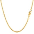 thumbnail image 1 of 14k Yellow Gold Gourmette Chain Necklace, 2.0mm, 24", 1 of 5