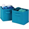 Honey Can Do Mini Non-Woven Foldable Storage Cube, Multicolor (Pack of 6)
