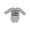 AC-Heather Grey, variant on Pretty Eyes and Chubby Thighs Boys or Girls Long Sleeve Baby Bodysuit