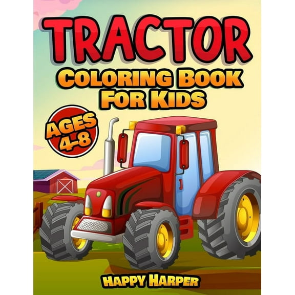 Tractor Coloring Book, (Paperback)