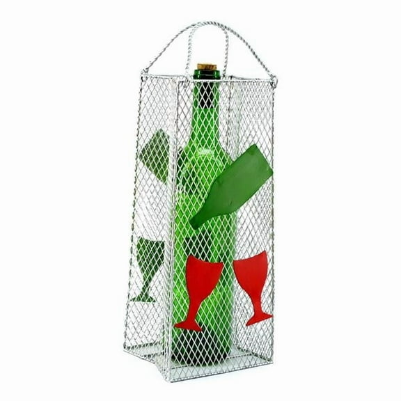 Three Star Import & Export ZB340 Wine Bottle Holder with Gift Bag, Wine Glasses & Bottle