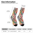 thumbnail image 2 of Fotbe Tropical Fruit Calcetas Largas con Estampado para Hombre y Mujer – Calcetas de Compresión Transpirables y Elásticas, Viajar y Uso Diario Talla 5-11, 2 of 6