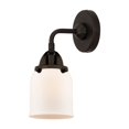 thumbnail image 4 of Innovations Lighting  Nouveau 2 Bell - 1 Light 5" Sconce Oil Rubbed Bronze/Matte White, 4 of 5