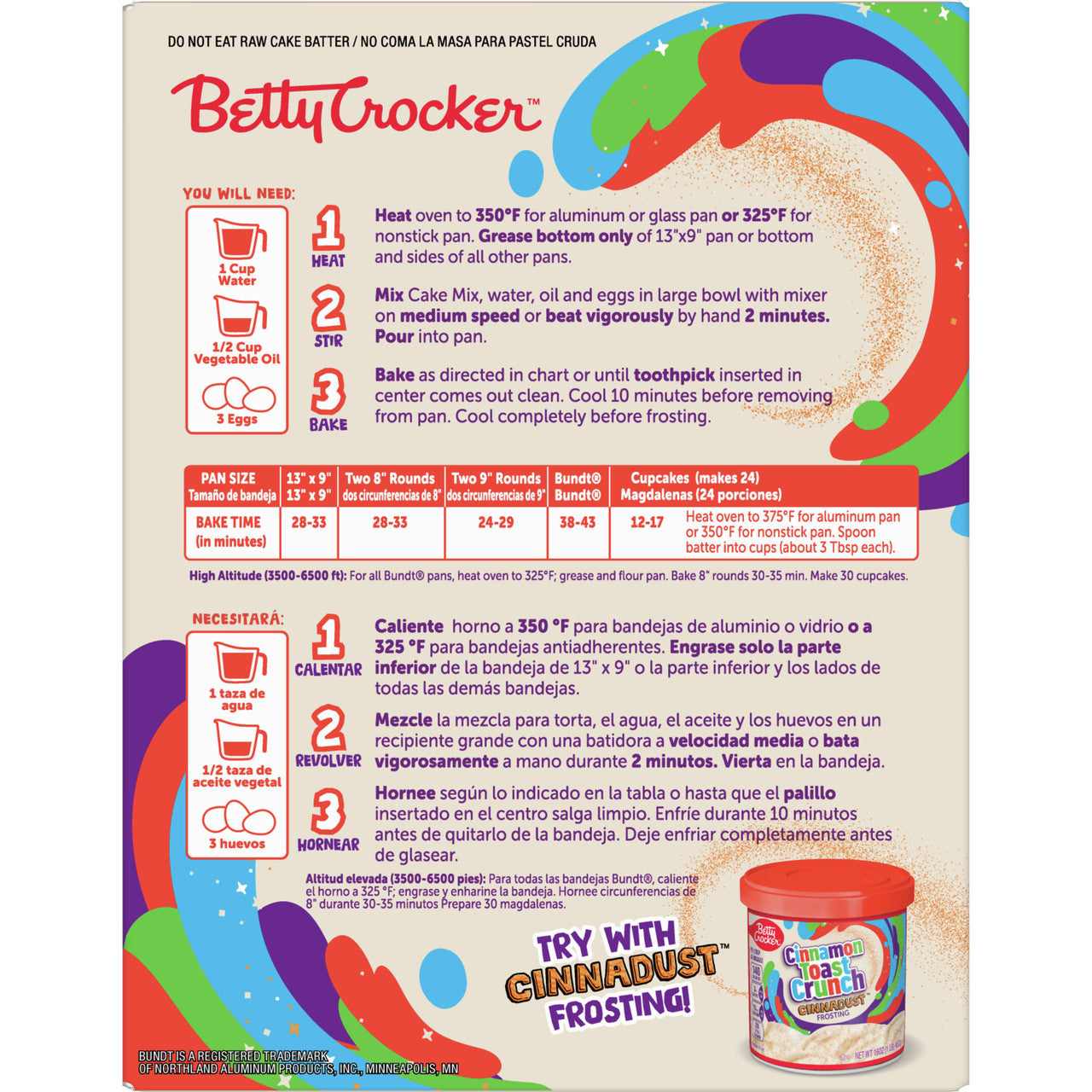 Betty Crocker Cinnamon Toast Crunch Cake Mix, 453g/1 lb