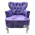 thumbnail image 1 of Sillon Vintage Individual Terciopelo Flor Morada, 1 of 3
