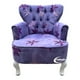 thumbnail image 1 of Sillon Vintage Individual Terciopelo Flor Morada, 1 of 3
