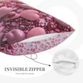 thumbnail image 3 of Daiia Pink Glitter Heart Candy Bedding Waterproof Pillow Protector Zippered Queen – Bed Bug Proof Pillow Encasement-, 3 of 6