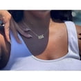 thumbnail image 4 of Angel Number Necklace Silver/gold Stainless Steel Numerology Jewelry-333-Gold-Product code 32418 333 Gold, 4 of 5
