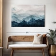 thumbnail image 3 of Elephant Stock Japanese Mountain Landscape Abstract Wall Art - Horizontal Canvas Wall Art - Hallway Wall Decor - Abstract Canvas - Blue And White Decor - 48" x 32", 3 of 8