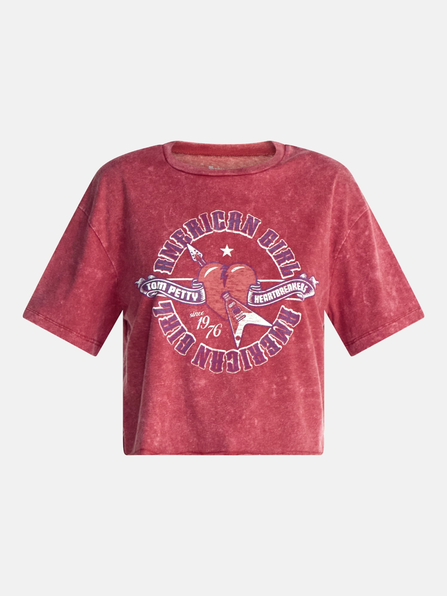 No Boundaries Tom Petty American Girl Graphic Boyfriend Tee, Women's XXS-XXL