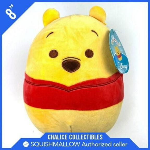 Squishmallow Kellytoy Plush Disney Winnie The Pooh 8" Inch NWT NEW
