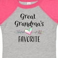 thumbnail image 4 of Inktastic Great Grandmas Favorite Heart Great Grandchild Boys or Girls Baby Bodysuit, 4 of 5