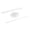 White, variant on Swanstone 25W x 22D in. Ellipse Solid Surface Vanity Top