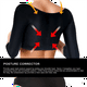 Lady Jeneva Top Shaper Women Posture Corrector Shapewear, Noir Moyen – image 4 sur 11