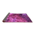 thumbnail image 2 of Ahgly Company Indoor Round Abstract Purple Modern Area Rugs, 4' Round, 2 of 4