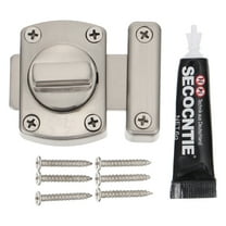 Jiandong Door Bolts Latch Glass Door Lock for Bathroom Shower Room(2.17X1.57X0.59Inch)