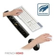 thumbnail image 6 of French Koko Keyboard and Mouse Wrist Rest Support Superior Arm Wrist Pad Comfort Memory Foam Pretty Desk Home Office School Computer Laptop Pc Cute and Comfortable Marble Black, 6 of 6