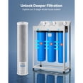 thumbnail image 6 of Whole House Water Filter Cartridge 4.5x20,CTO Carbon Block Replacement for 3-Stage Home Water Filtration System,Reduces Chlorine,Taste,and Odor, 6 of 12