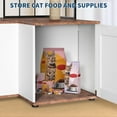 thumbnail image 5 of Cat Tree Litter Box Enclosure Hidden Litterbox, Large Tall Cat Tower for Indoor Cats Large Adult, 2 in 1 Multi Level 48.8 Inch Wooden Furniture with Scratching Post, Hanging Balls for Pets, 5 of 6