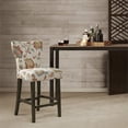 thumbnail image 2 of Madison Park Avila 25" Solid Wood and Polyester Counter Stool in Orange, 2 of 8